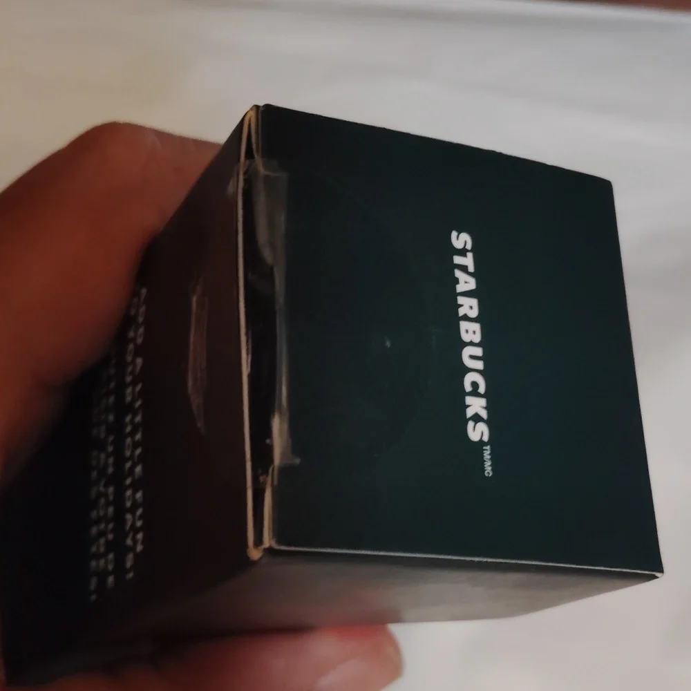 NWT Starbucks Red Cold Cup Ornament Keychain In Box Dated 2023 Box Never Opened